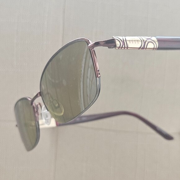 Elle Women Eyeglasses Frame Burgundy Tone Half Rim Glasses EL13412 Eyewear - Picture 2 of 11